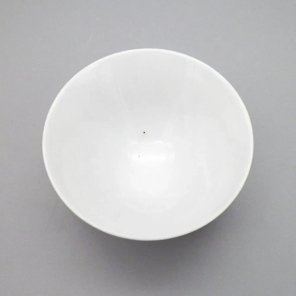 Japanese Ceramic Green Geometric Footed Rice Bowl with Spoon